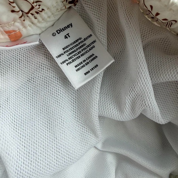 Disney Brown and White Mickey Mouse Toddler Swim Trunks 4T - Picture 6 of 6